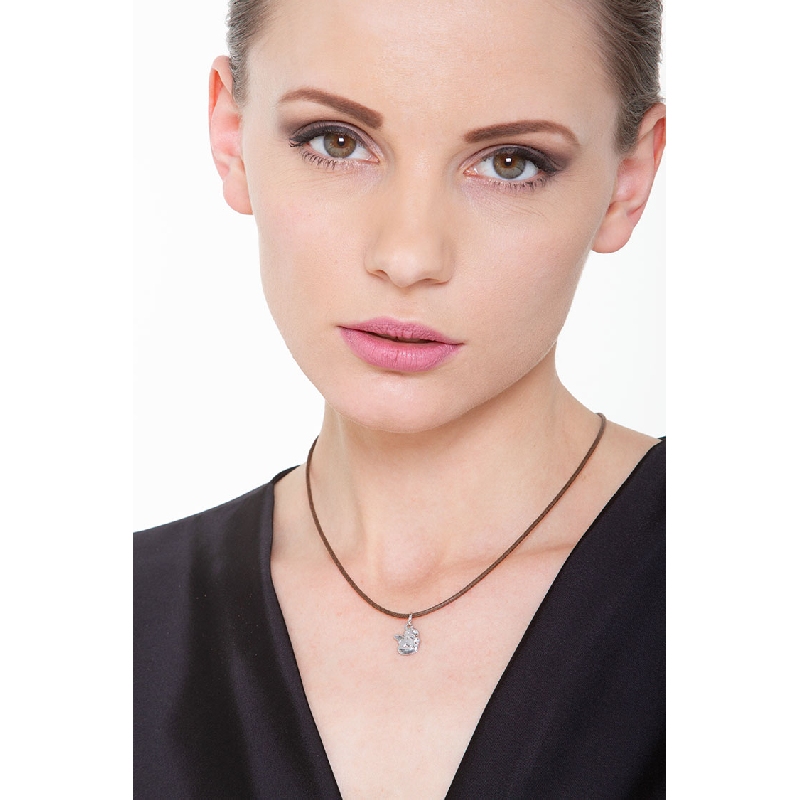 Angel pendant , 18k white gold