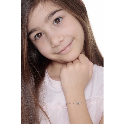 Bracelet 18k White Gold with bow