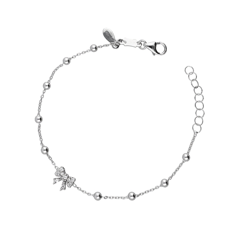 Bracelet 18k White Gold with bow