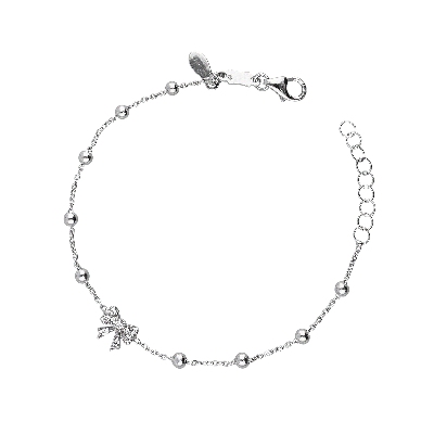Bracelet 18k White Gold with bow