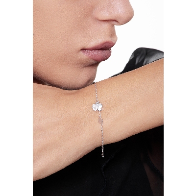 Bracelet 18k White Gold with Zircon 