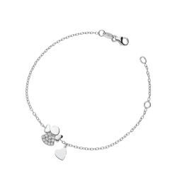 Bracelet 18k White Gold with Zircon 