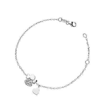 Bracelet 18k White Gold with Zircon 