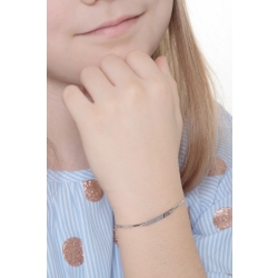 18k white gold bracelet with engravable platelet 2