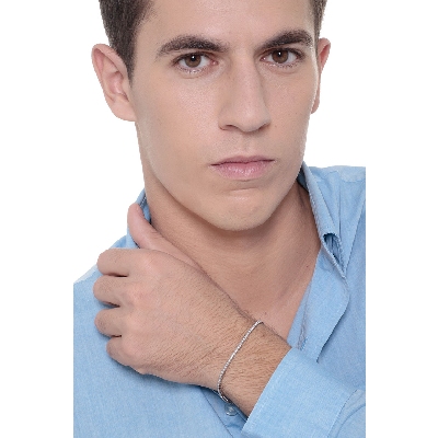 Bracciale Tennis in oro Bianco 18k con diamanti