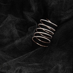 18k rose gold spring bracelet with diamonds 2