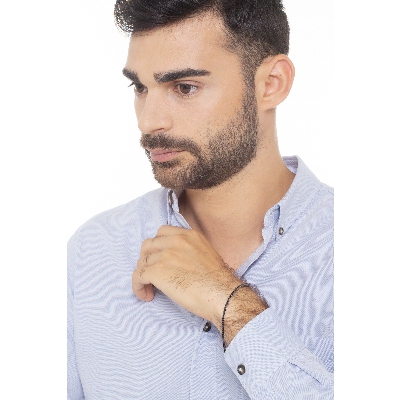 Bracciale Tennis in oro Bianco 18k con diamanti neri