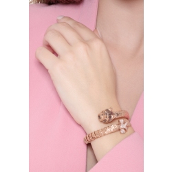 18k rose gold rigid bracelet with fox terrier's face 2