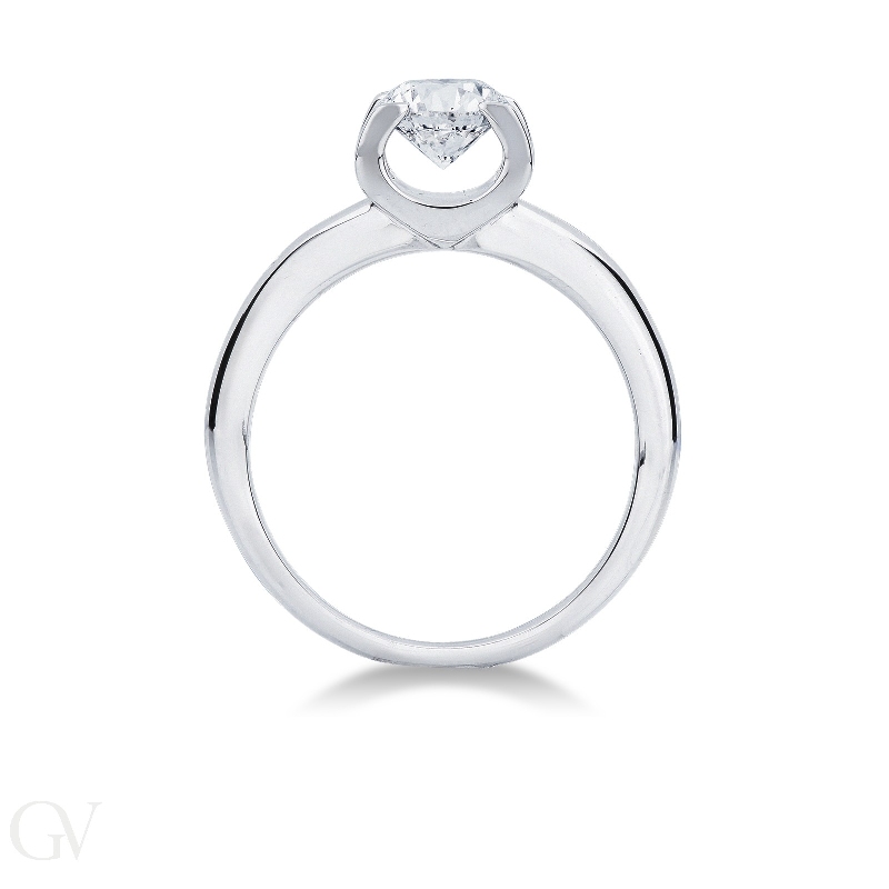  Anello Fidanzamento Legame con diamante 0,90 ct 