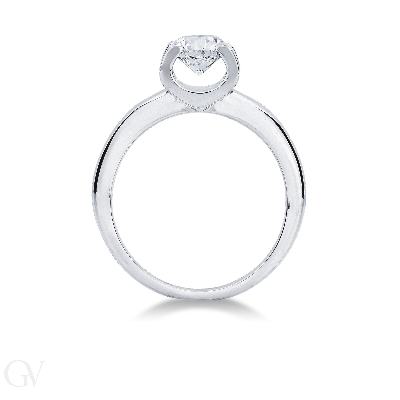  Anello Fidanzamento Legame con diamante 0,90 ct 