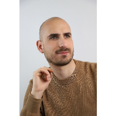 Groumette chain in 18k white gold, 50 cm