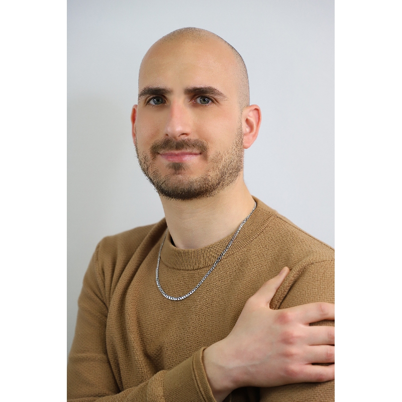 Collana a maglia groumette piatta in oro bianco 18k, cm 50.