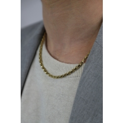 Collana in oro giallo 18k maglia a catena, 50 cm 2