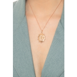 Godmother Necklace Rose Gold With Diamonds 2