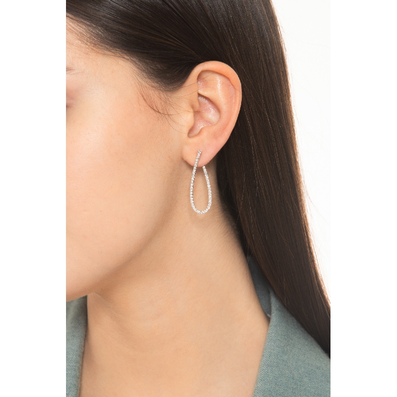 Yazilind Orecchini A Graffa In Argento S925 Con Opale Ovale – Regalo San Valentino