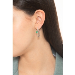 Diamonds Emerald Drop Earrings 2