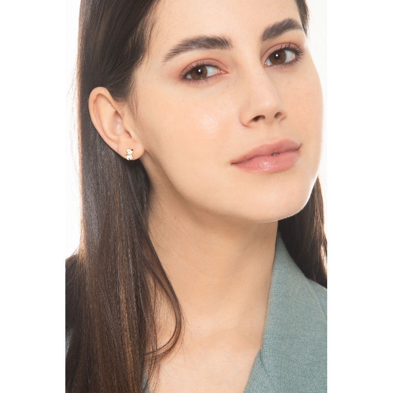 OG ORECCHINI CAGNOLINO SMALTATO