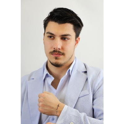 Bracciale in oro bianco 18k con croce e diamanti neri, Uomo