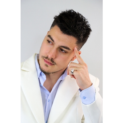 Anello Da Mignolo In Oro Bianco 18k Con Diamanti, Uomo