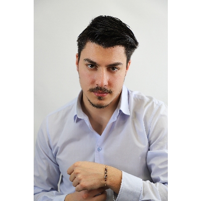 Bracciale groumette 6 maglie rolò in oro rosa 18k con diamanti neri e punte brunite, 19+0.5 cm