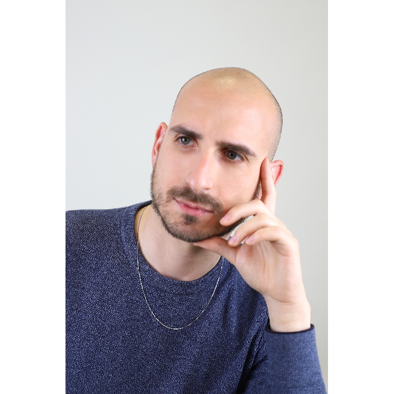 Catena veneziana in oro bianco 750, 50 cm