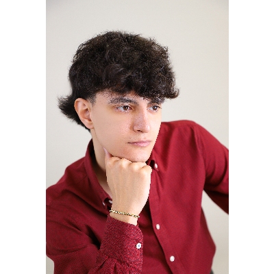 Bracciale in oro giallo 18k maglia a catena, cm 21.