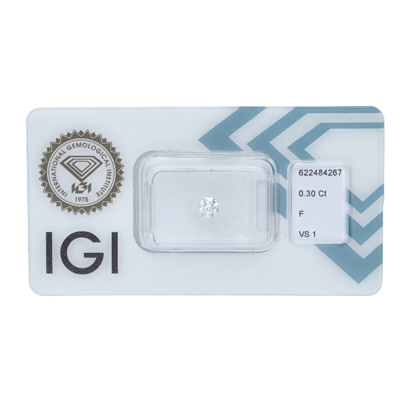 Diamante Certificato IGI   CT 0,30   F   VS 1 