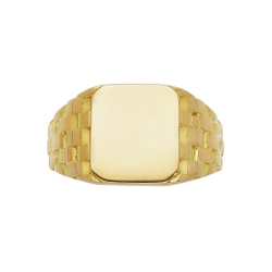 Anello Uomo in oro giallo 18k 2