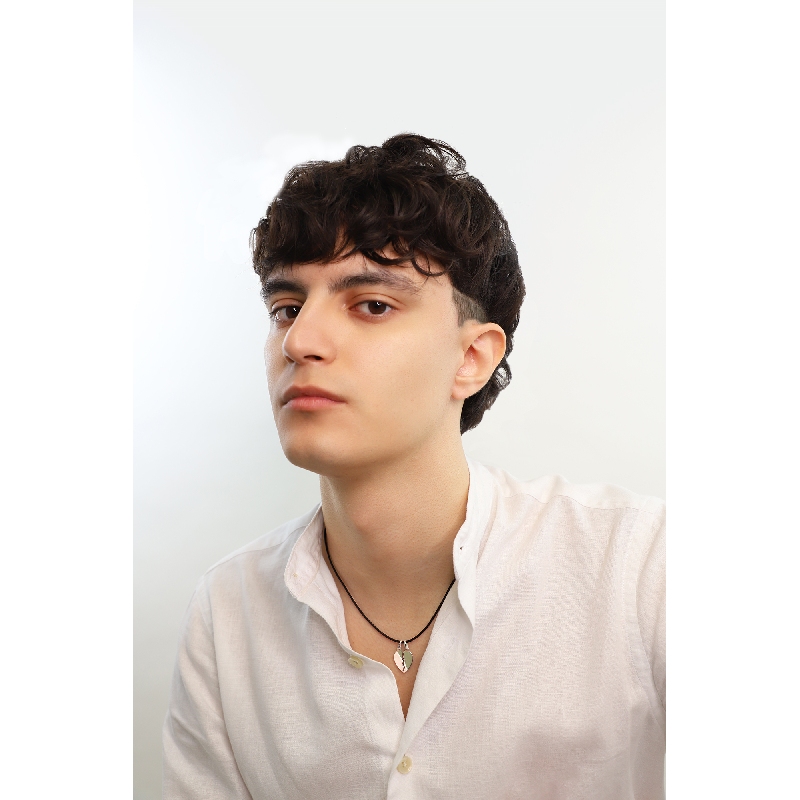 18k white gold, divisible heart pendant 