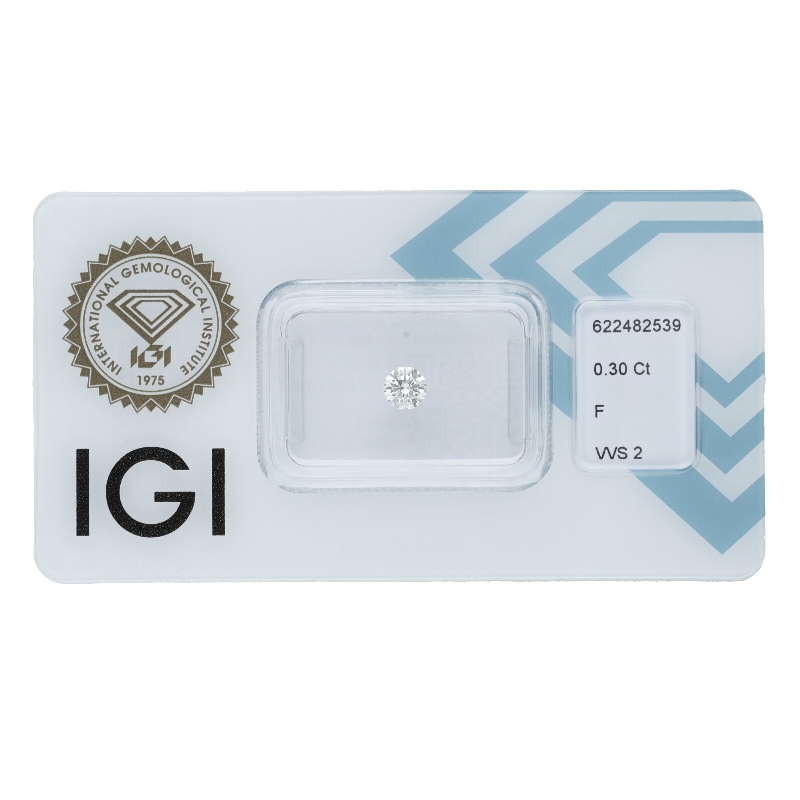 Diamante Certificato IGI   CT 0,30   F   VVS 2