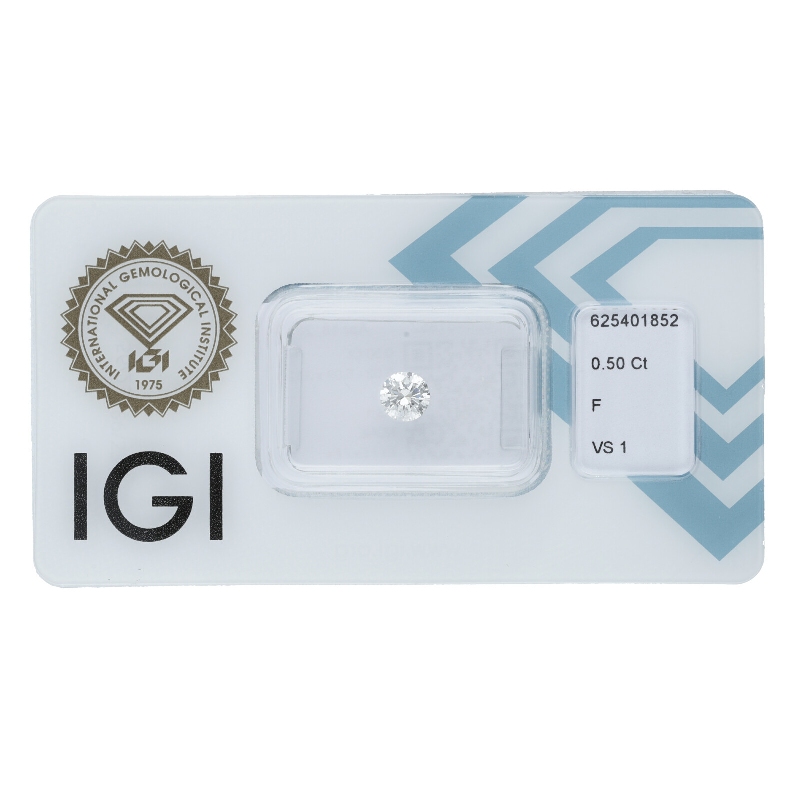 Diamante Certificato IGI   CT 0,50   F  VS 1