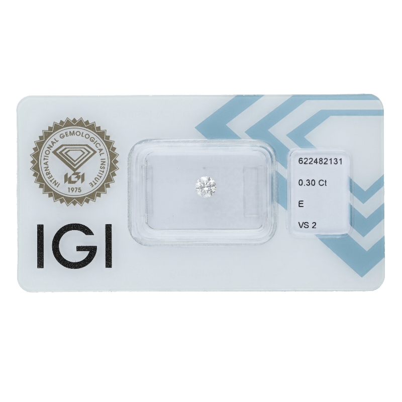 Diamante Certificato IGI   CT 0,30   E   VS 2