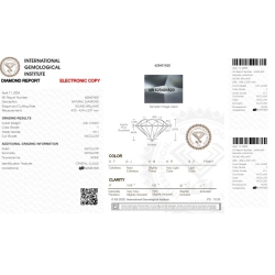 Diamante Certificato IGI   CT 0,41   F  VS 1 2