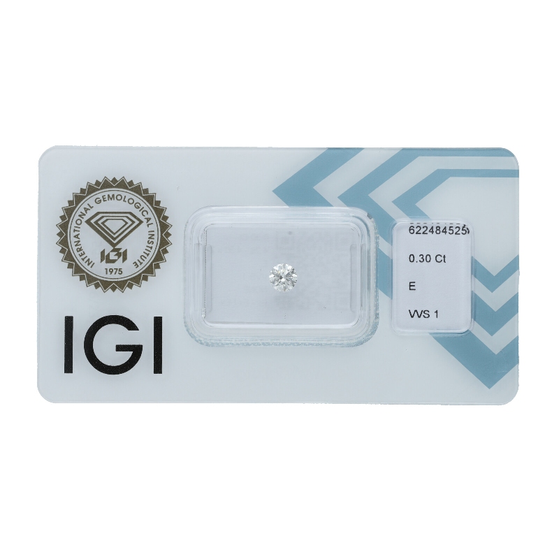 Diamante Certificato IGI   CT 0,30   E   VVS 1