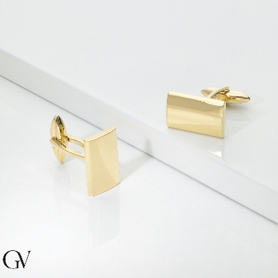 Gemelli classici in oro giallo 750