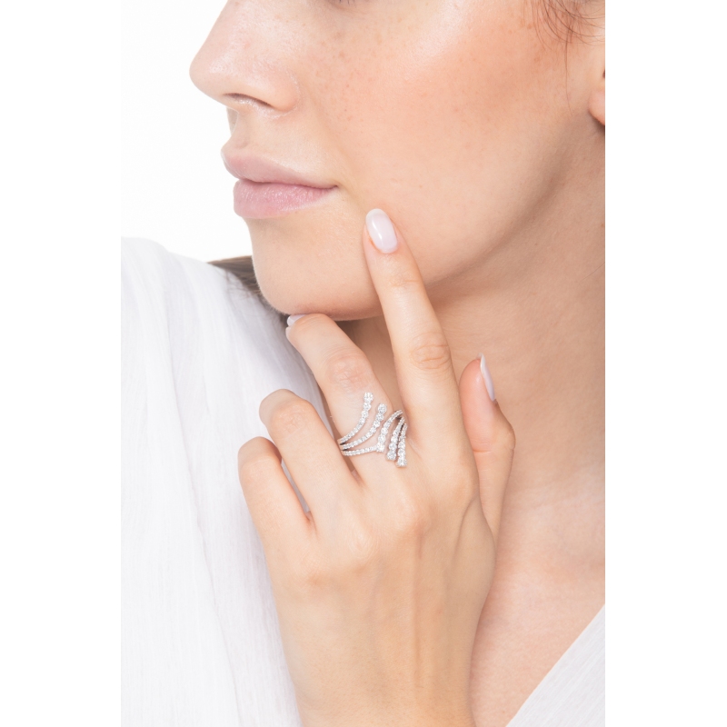 TOI ET MOI Diamond Ring 750 White Gold 