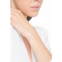 Bracciale semirigido in oro bianco 18k aperto con diamanti 2