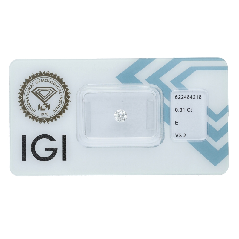 Diamante Certificato IGI   CT 0,31   E   VS 2