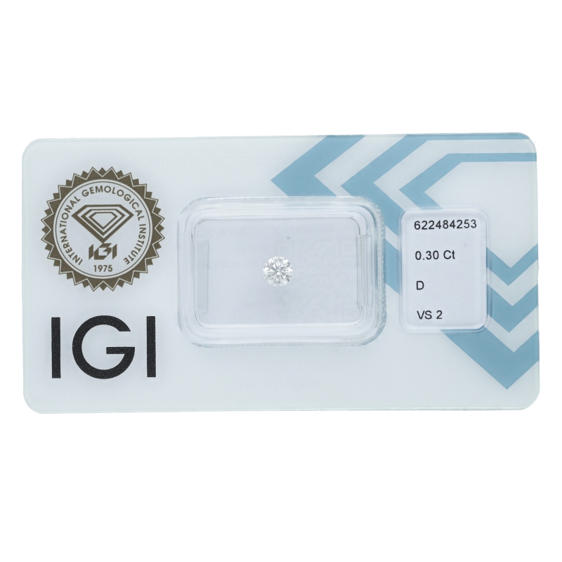 Diamante Certificato IGI   CT 0,30   D   VS 2