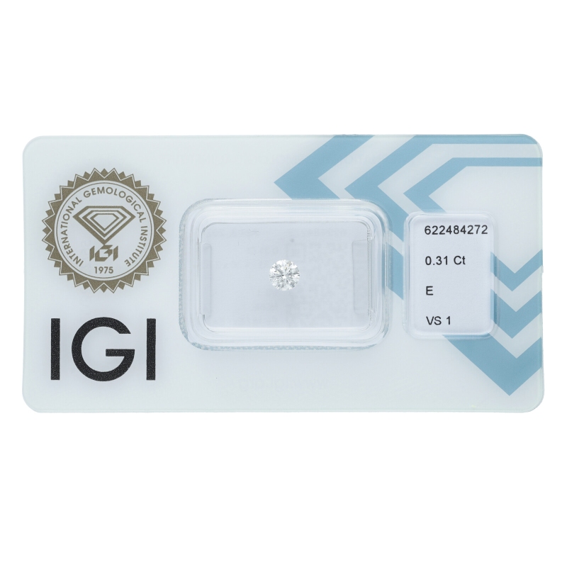 Diamante Certificato IGI   CT 0,31   E   VS 1