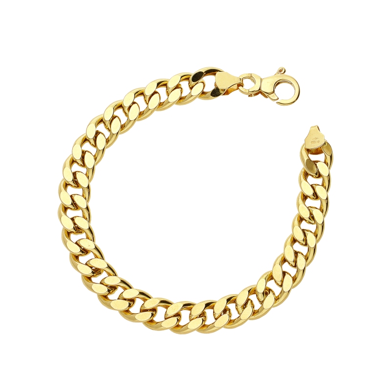 Bracciale groumette in oro giallo 750