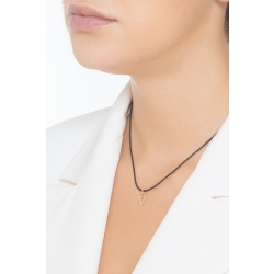 Ciondolo con lettera iniziale V stampatello in oro giallo 18k 2