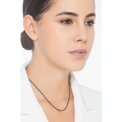 Ciondolo con lettera iniziale Y stampatello in oro giallo 18k