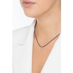 Ciondolo con lettera iniziale I corsivo in oro bianco 18k 2