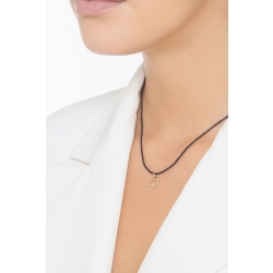 Ciondolo con lettera iniziale P corsivo in oro giallo 18k 2