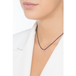 Ciondolo con lettera iniziale corsivo in oro giallo 18k 2