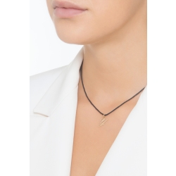 Ciondolo con lettera iniziale Y corsivo in oro giallo 18k 2