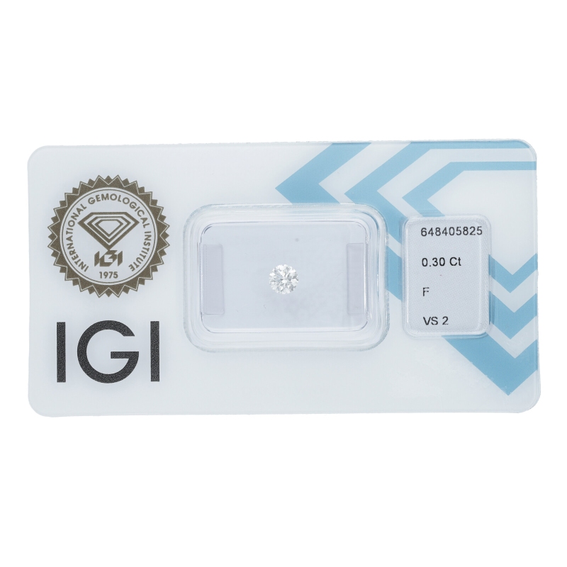 Diamante Certificato IGI   CT 0,30   F   VS 2