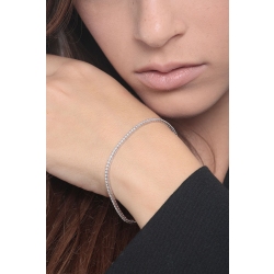 Bracciale Tennis in oro Bianco 750 con diamanti 2