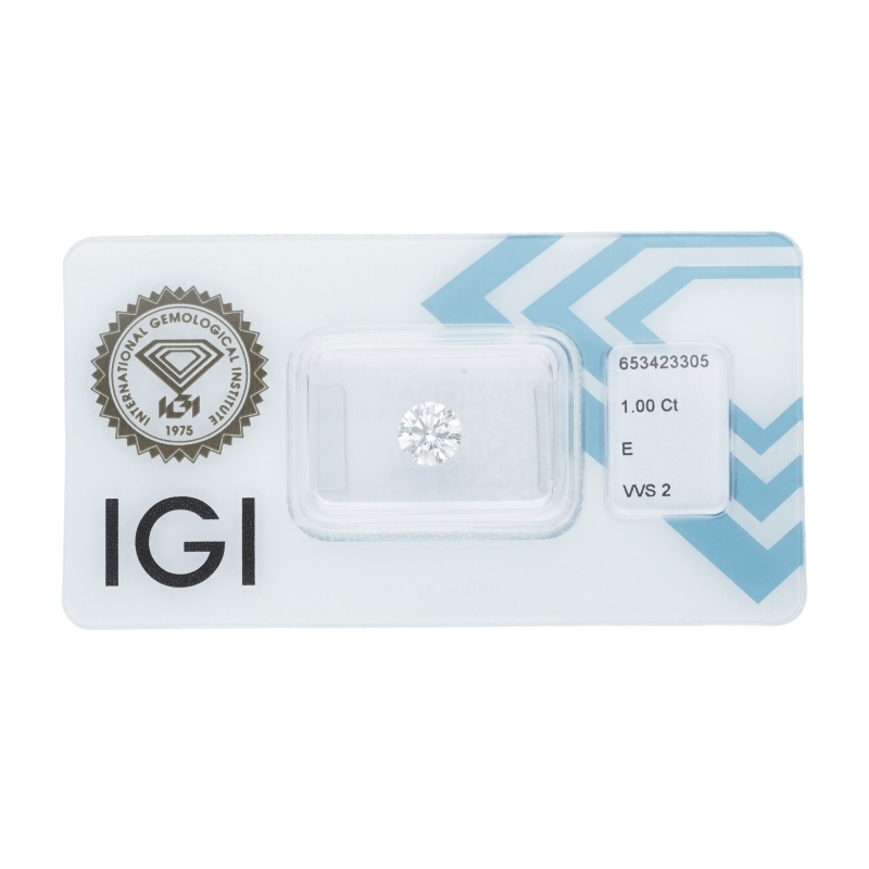 Diamante Certificato IGI   CT 1,00   E   VVS 2